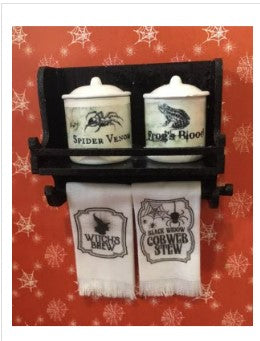 Halloween canister shelf kit