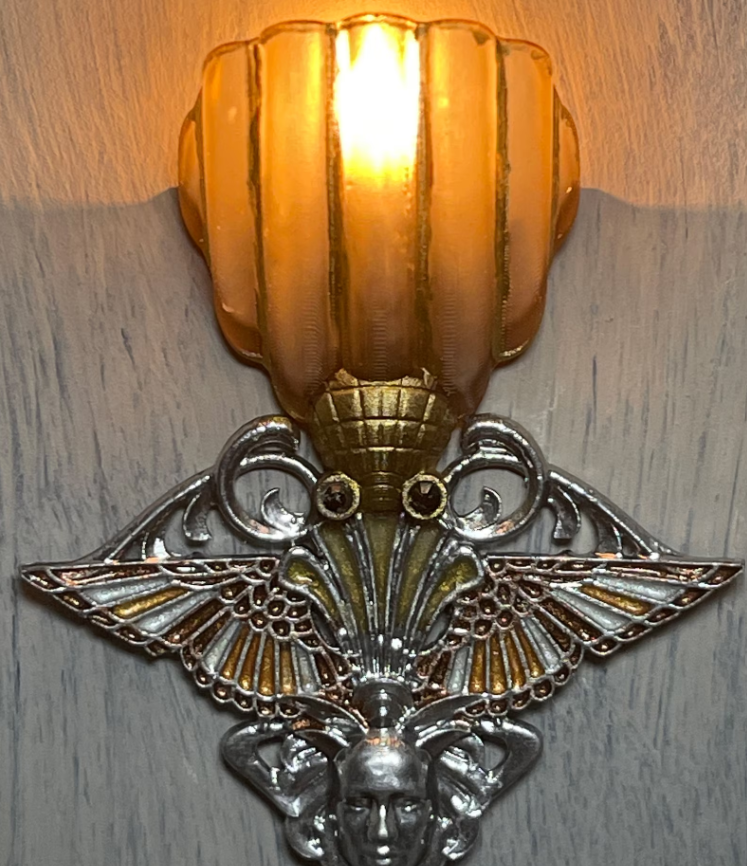 Paint it yourself pair of art nouveau sconces