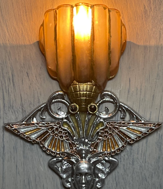 Paint it yourself pair of art nouveau sconces