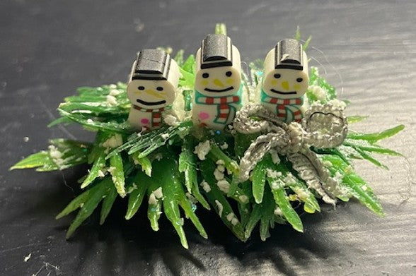 Winter snowman holiday decor