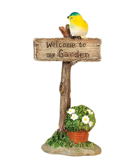 Welcome to the garden sign