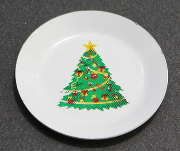 Christmas tree plate