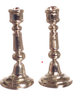 Pair of silver plated candlesticks