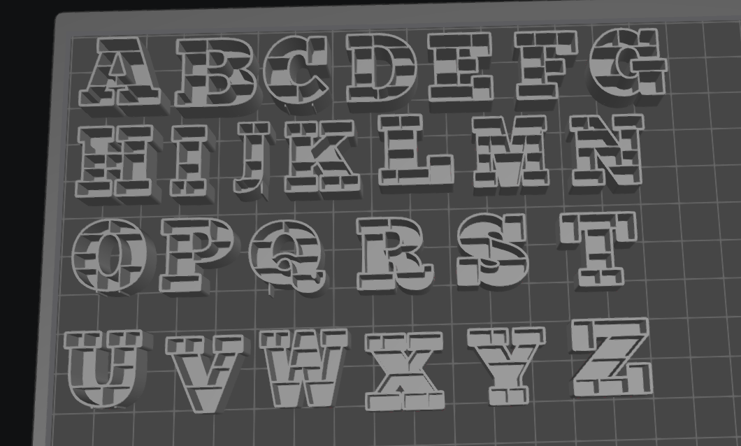 Alphabet/Letter Bookshelf Project