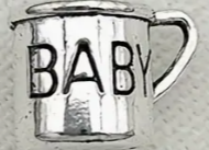 Baby silver cup