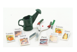 Watering can, seeds and cutters (ls10)
