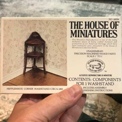 House Of Miniatures Hepplewhite Corner Washstand