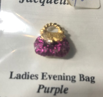 Purple sparkly purse