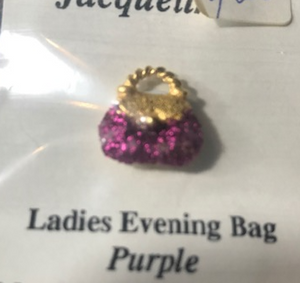 Purple sparkly purse