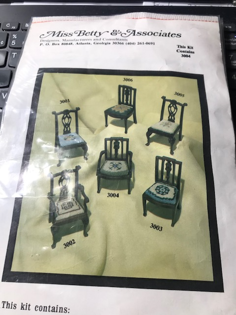 Assorted Chair embroidery kits