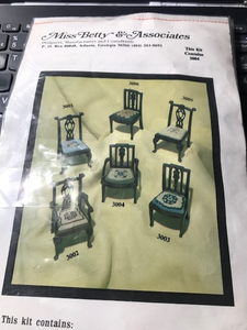 Assorted Chair embroidery kits
