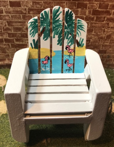 Adirondack chair handpainted