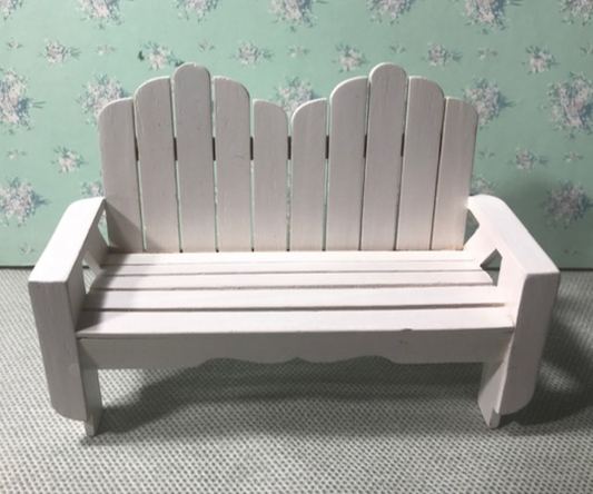 Concord Adirondack Bench in White