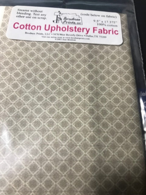 Fabric cotton patterned 9.5 x 17.375 inches