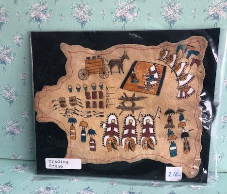 Primitive Art-trading scene by Rainbows Hand