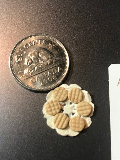 Plate of peanut butter cookies