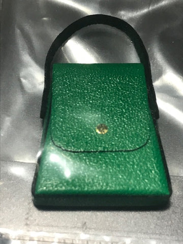 Handcrafted kelly green purse