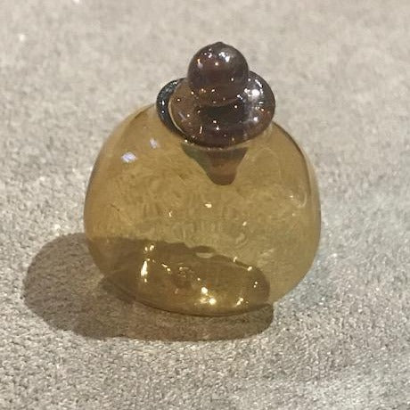 Amber glass jar