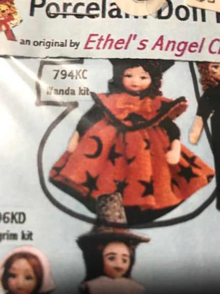 Ethel's Angel Halloween Porcelain Doll kits