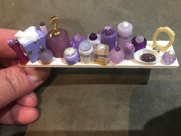 Bathroom Shelf with bottles