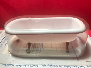 plastic claw foot tub with fixtures