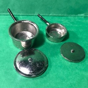 Pair of metal pots