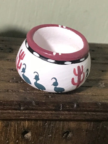 Handpainted pots by Rainbows End
