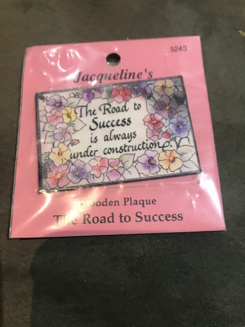 Road to success sign