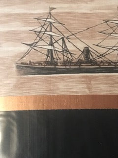 Ships Mural wallpaper REG PRICE $25 SALE