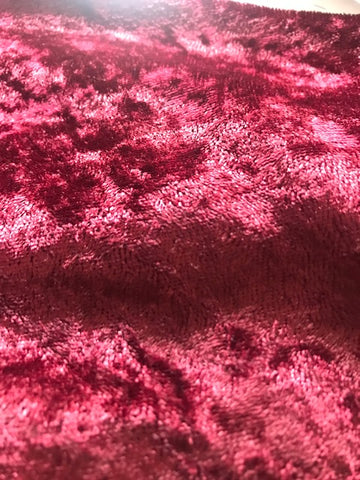 Assorted crushed velvet like material 18x11 inches