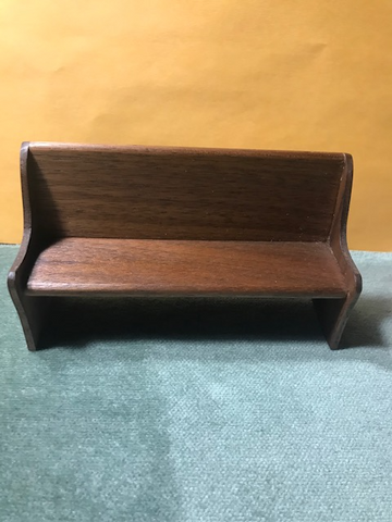 Mark Stockton Handcrafted pew with kneeler and kneeler-sold as set