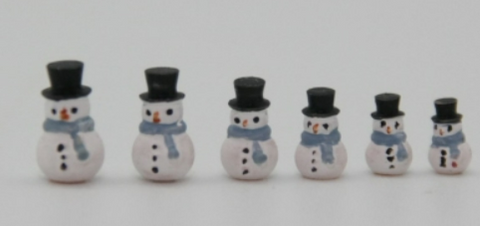 Paint it yourself snowmen kit-set of 6