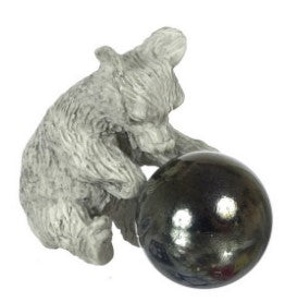 Bear with Ball Figurine