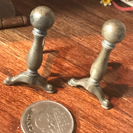 Olde Mountain Andiron per pair