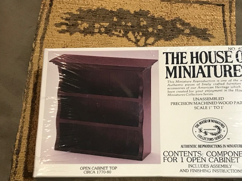 House of Miniatures Open Cabinet Kit