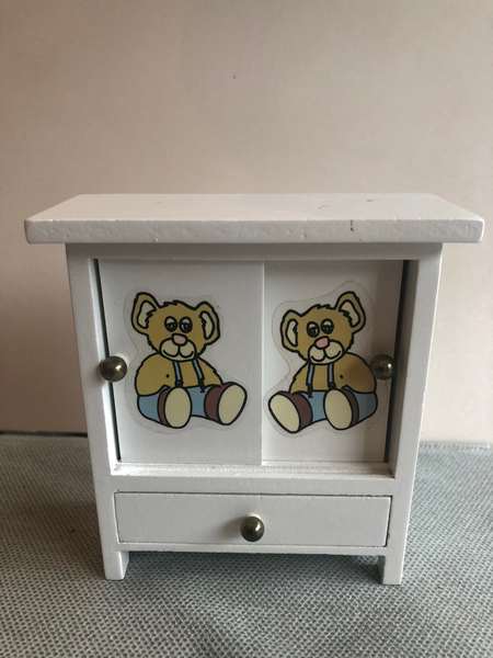 Teddy Bear Dresser and Crib-sold as a set