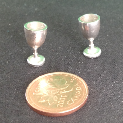 Pewter Goblets-Pair