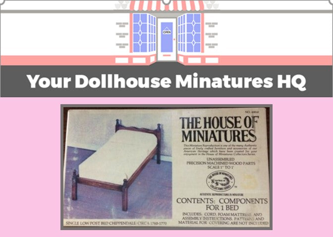 House of Miniatures Bed Kit