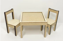 Kid's table and chairs set kit